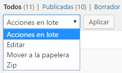 Pasar entradas de un blog a otro